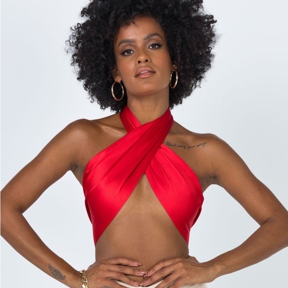 Princes Polly SAXON TOP RED - Picture 2 of 7